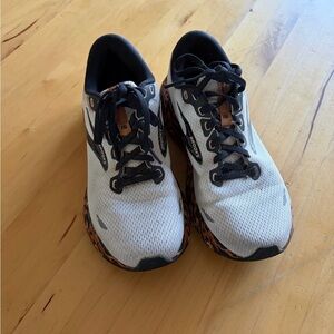 Brooks Women’s Running Shoes - White with Black and Orange Accents